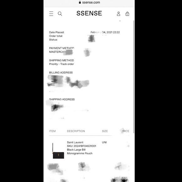 ❣️SOLD❣️Saint Laurent bill pouch - Picture 6 of 6